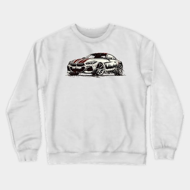 BMW Z4 Crewneck Sweatshirt by Vehicles-Art